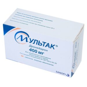 Multak (dronedarone) coated tablets 400 mg. №60