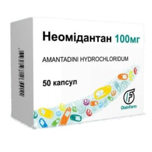 Neomidantan (amantadine hydrochloride) capsules 100 mg. №50