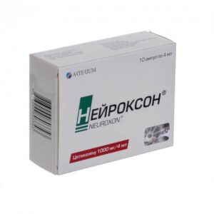 Neuroxon (citicoline) ampoules 1000 mg/4 ml. №10