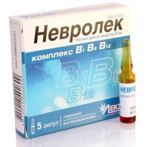 Nevrolek (thiamine hydrochloride) solution for injections 2 ml. amp. №5