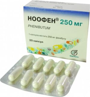 Noofen (Phenibutum) capsules 250 mg. №20