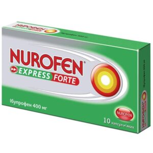 Nurofen Express (ibuprofen) fortesoft capsules 400 mg. №10