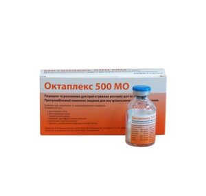 Octaplex (Human Prothrombin complex) 500 IU powder for injections