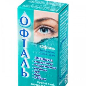 Oftal (tetryzoline) eye drops 0.5 mg/ml. 5 ml. vial