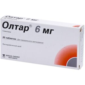 Oltar (glimepiride) tablets 6 mg. №30