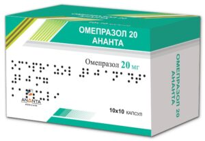 Omeprazol (omeprazole) 20 Ananta capsules 20 mg. №100