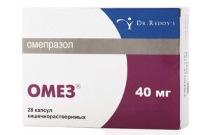 Omez (omeprazole) capsules 40 mg. №28