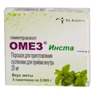 Omez Insta (omeprazole) powder for oral suspension sachet 20 mg. №30