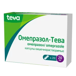 Omez (omeprazole) capsules 20 mg. №28