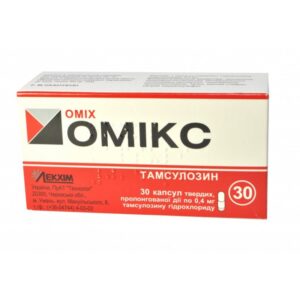 Omix (tamsulosin hydrochloride) hard capsules prolonged action 0.4 №30