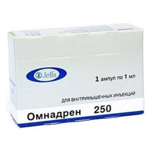 Omnadren-250 (testosterone propionate, testosterone phenylpropionate) solution masl.amp. 1ml. N5