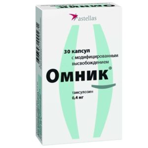 Omnik (tamsulosin hydrochloride) capsules with modified release 0.4 №30