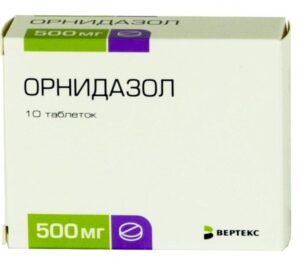 Ornidazol (ornidazol) coated tablets 500 mg. №10