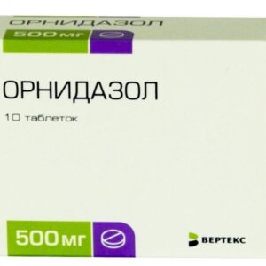 Ornidazol (ornidazol) coated tablets 500 mg. №10