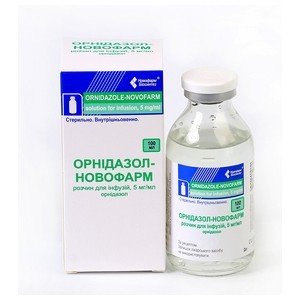 Ornidazol-Novofarm (ornidazol) solution for infusions 5 mg/ml. 100 ml. vial №1