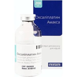 Oxaliplatin Amaxa (oxaliplatin) concentrate for infusions 5 mg/ml. 40 ml. (200 mg.) №1