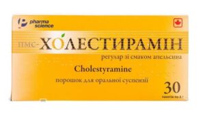 PMS-Cholestiramin (cholestyramine resin) regular powder for oral suspension sackets №30