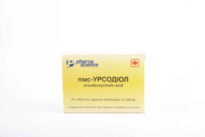 PMS-Ursodiol (ursodeoxycholic acid) coated tablets 500 mg. №50