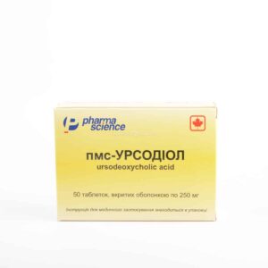 PMS-Ursodiol (ursodeoxycholic acid) coated tablets 500 mg. №50