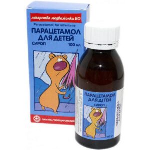 Paracetamol (paracetamol) syrup 100 ml. BO