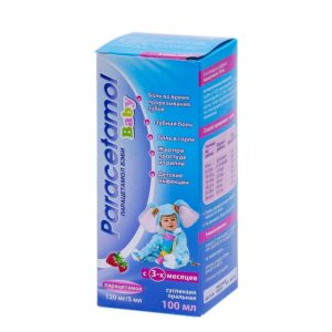 Paracetamol Baby (paracetamol) suspension 120 mg/5 ml. 100 ml.