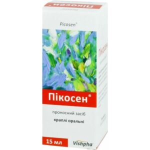 Picosen (Cassiae folium extractum siccum) oral drops 15 ml.