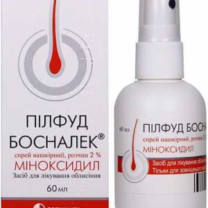 Pilfud Bosnalek (minoxidil) spray solution 2% 60 ml. vial