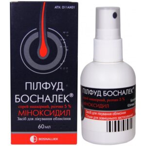 Pilfud Bosnalek (minoxidil) spray solution 5% 60 ml. vial