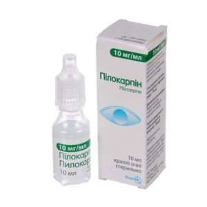 Pilocarpina (pilocarpine) hydrochloride eye drops 10 mg/ml. 10 ml. vial