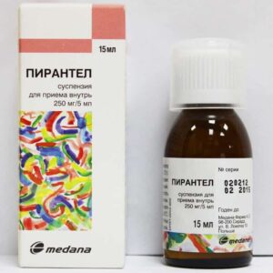 Pirantel-Vishfa (pyrantel pamoate) oral suspension 250 mg/5 ml. 15 ml. vial №1