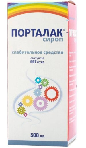 Portalak (lactulose) syrup 667 mg/ml. 500 ml. №1 vial