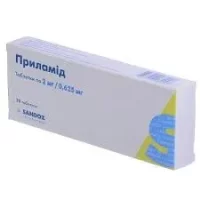 Prilamid (perindopril; indapamide) tablets 2 mg/0.625 mg. №30