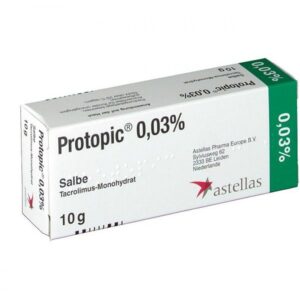 Protopik (tacrolimus) ointment 0.03% 10 g. tube