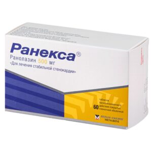 Ranexa 500 (ranolazine) tablets with prolonged release 500 mg. №60