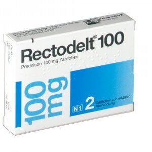 Rectodelt (prednisone) rectal suppositories 100 mg. №2