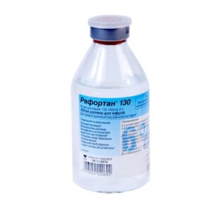 Refortan 130 (hydroxyethyl starch, sodium chloride) solution for infusions 250 ml. №1 vial