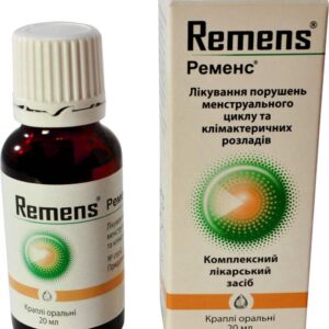 Remens (Cimicifuga D1, Sanguinaria D6) homeopathic oral drops 20 ml. vial