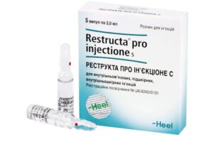 Restructa pro injectione S (Acidum silicicum D8, Berberis vulgaris D4, Bryonia D4) solution for injection ampoules 2 ml. №5