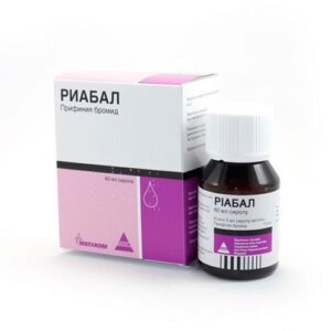 Riabal (prifinia bromide) syrup 7.5 mg/5 ml. 60 ml. vial