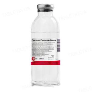 Ringer-Lokka (sodium chloride, potassium chloride) solution for animals 200 ml. vial