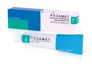 Rozamet (metronidazole) cream 1% 25 g. tube