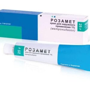 Rozamet (metronidazole) cream 1% 25 g. tube