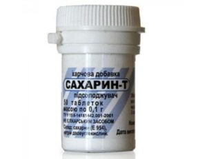 Saccharin-T tablets 0.1g. №50 vial