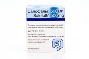 Salofalk (mesalazine) gastroresistant granules 500 g. №50