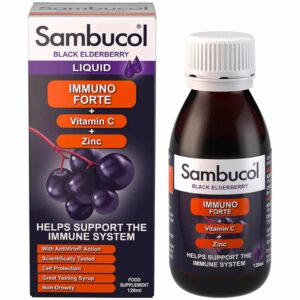 Sambucol Immuno Forte with Vitamin C and Zink solution 120 ml. vial