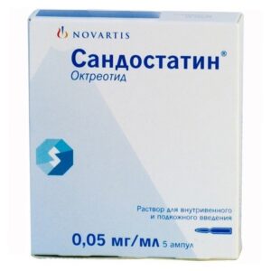 Sandostatin (octreotide) solution for injection 0.05 mg/ml. 1ml. ampoules №5