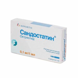 Sandostatin (octreotide) solution for injections 0.1 mg/ml. 1ml. ampoules №5