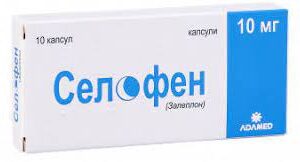 Selofen (zaleplon) capsules 0.01g. №10