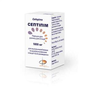 Septipim (cefepime) powder for solution for injections 1000 mg. №1 vial