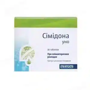 Simidona Uno (cimicifugae rhizoma) tablets 6.5 mg. №30